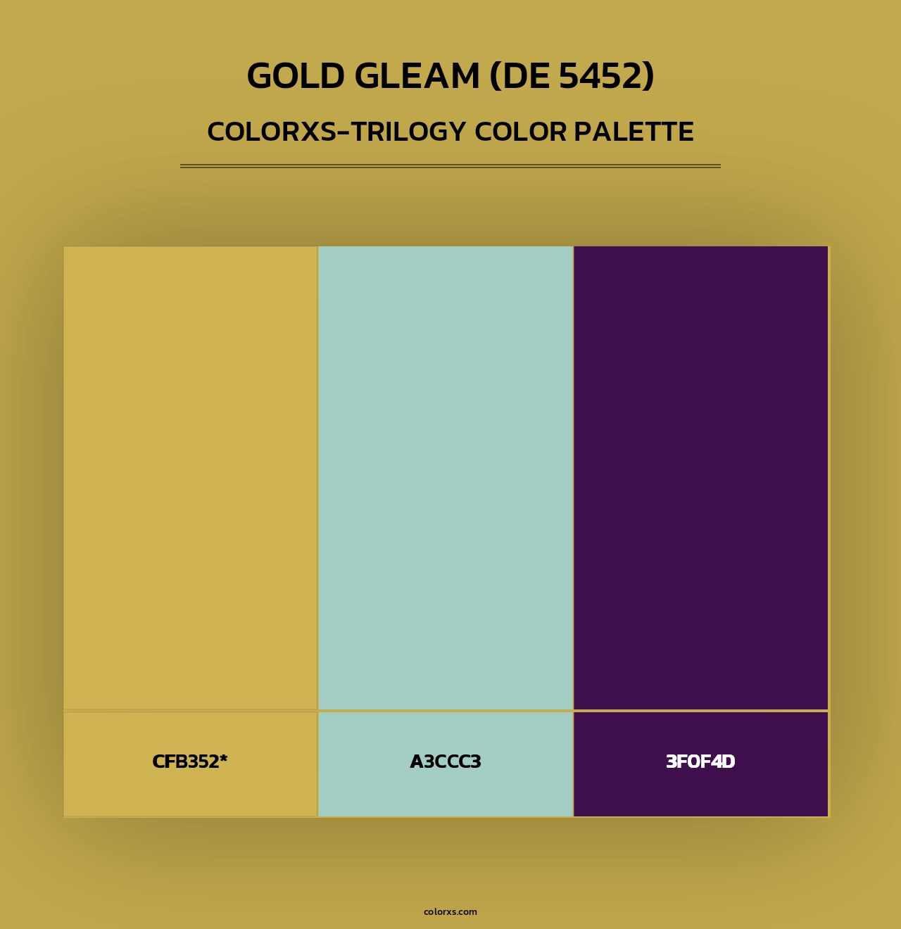 Gold Gleam (DE 5452) - Colorxs Trilogy Palette
