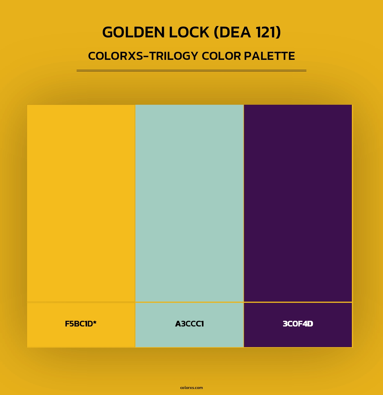 Golden Lock (DEA 121) - Colorxs Trilogy Palette