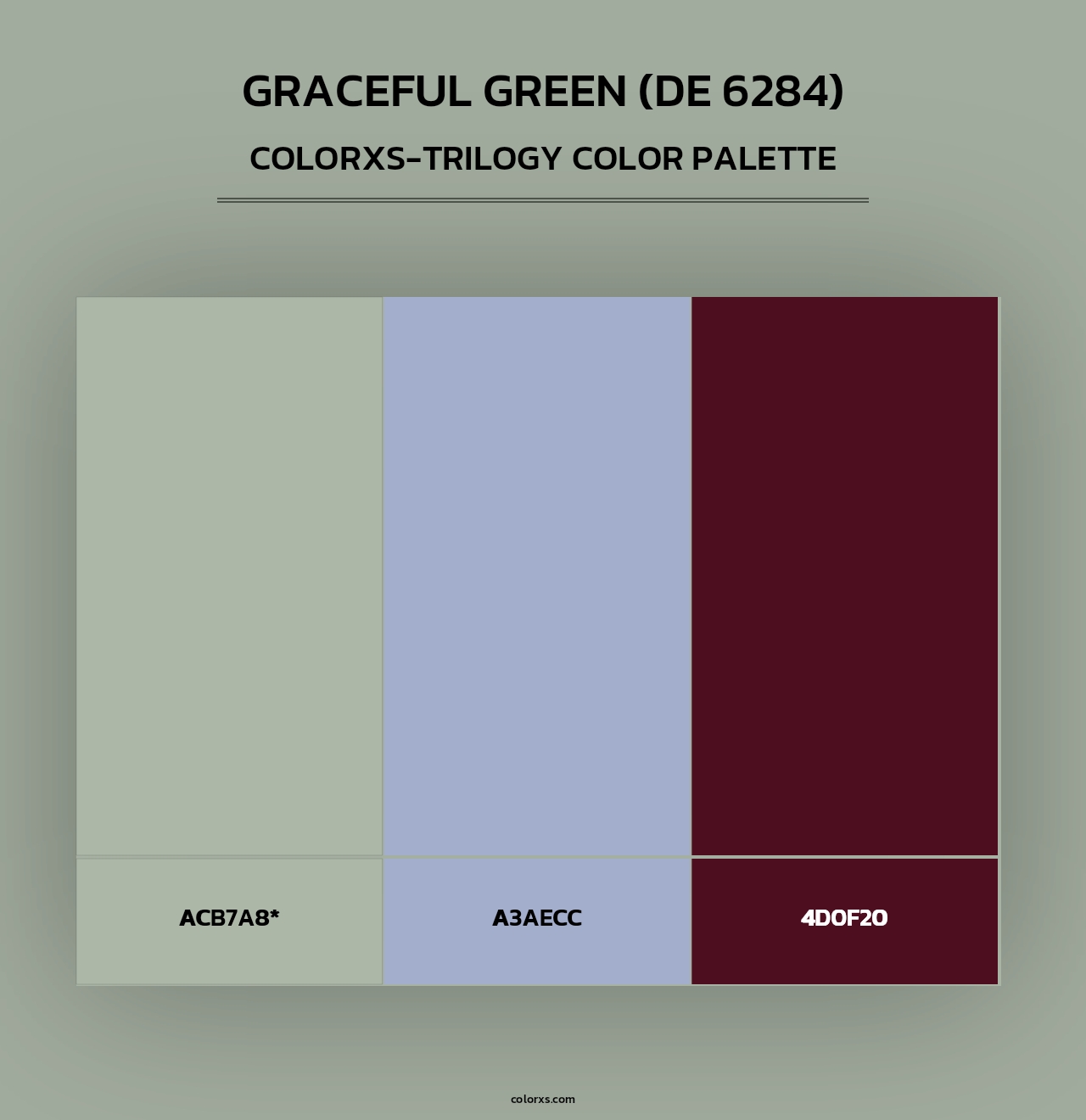 Graceful Green (DE 6284) - Colorxs Trilogy Palette