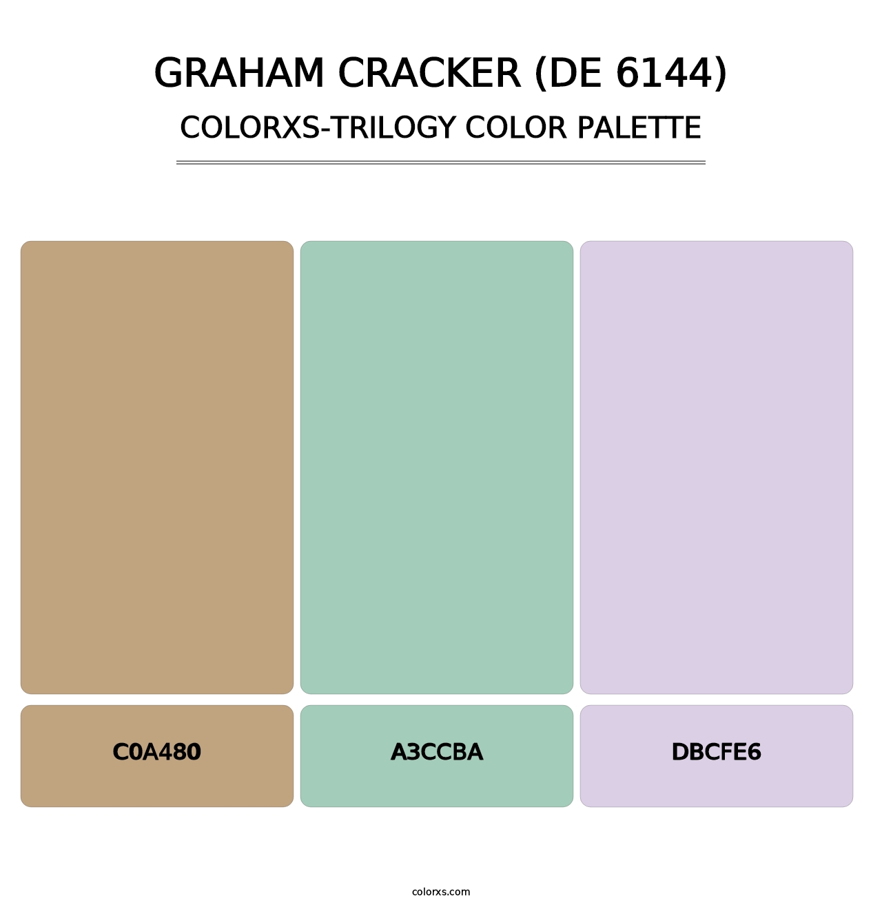 Graham Cracker (DE 6144) - Colorxs Trilogy Palette