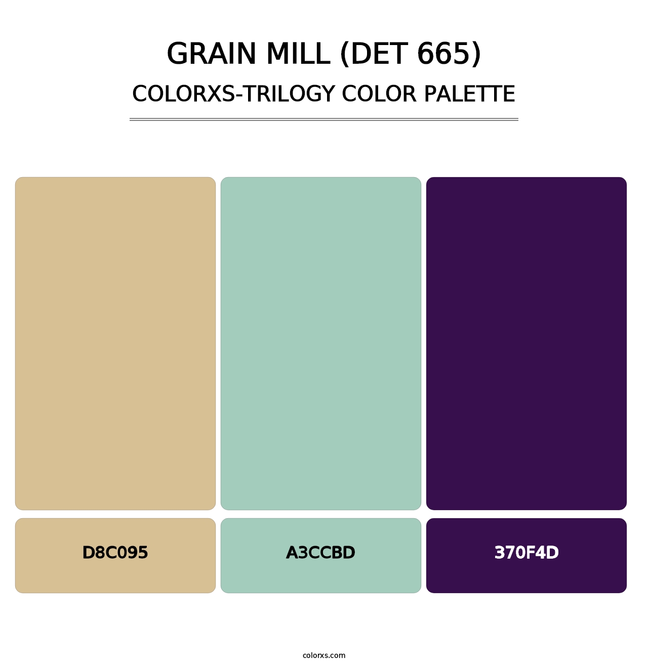 Grain Mill (DET 665) - Colorxs Trilogy Palette