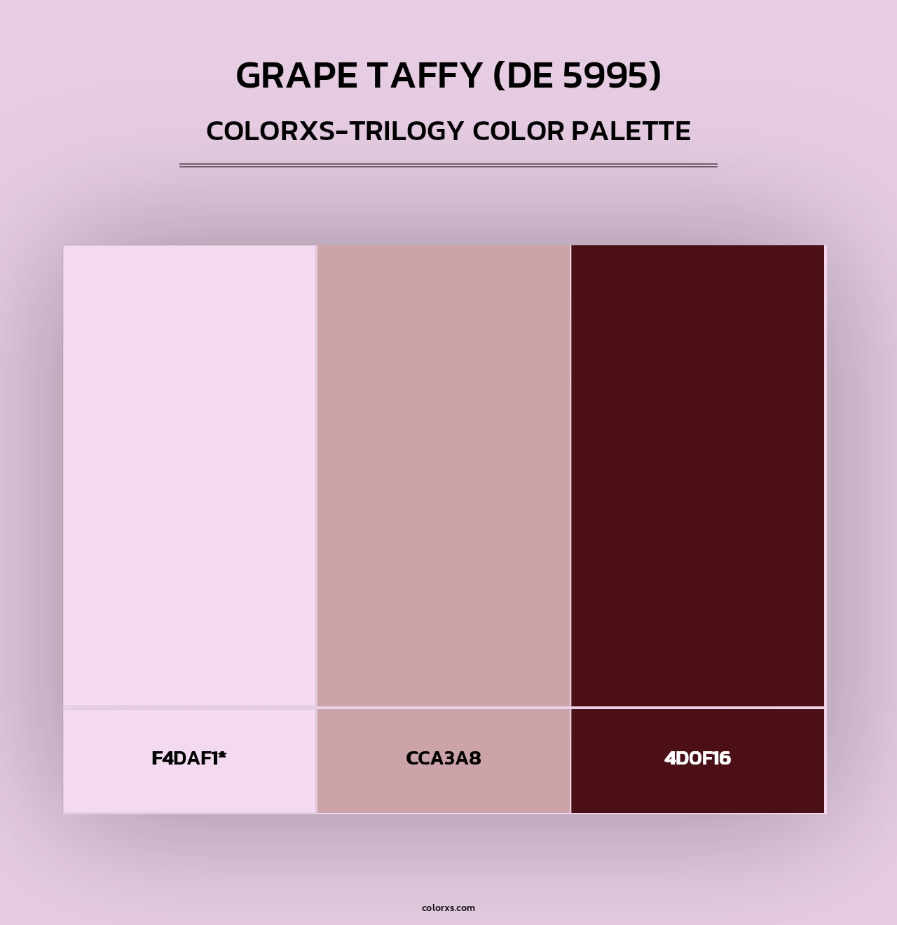 Grape Taffy (DE 5995) - Colorxs Trilogy Palette