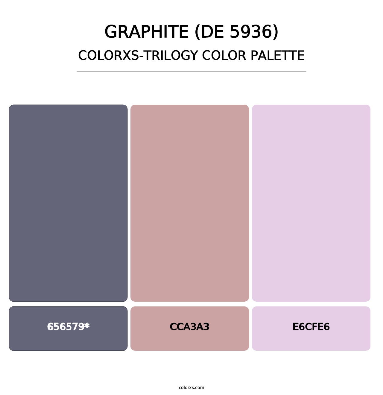 Graphite (DE 5936) - Colorxs Trilogy Palette