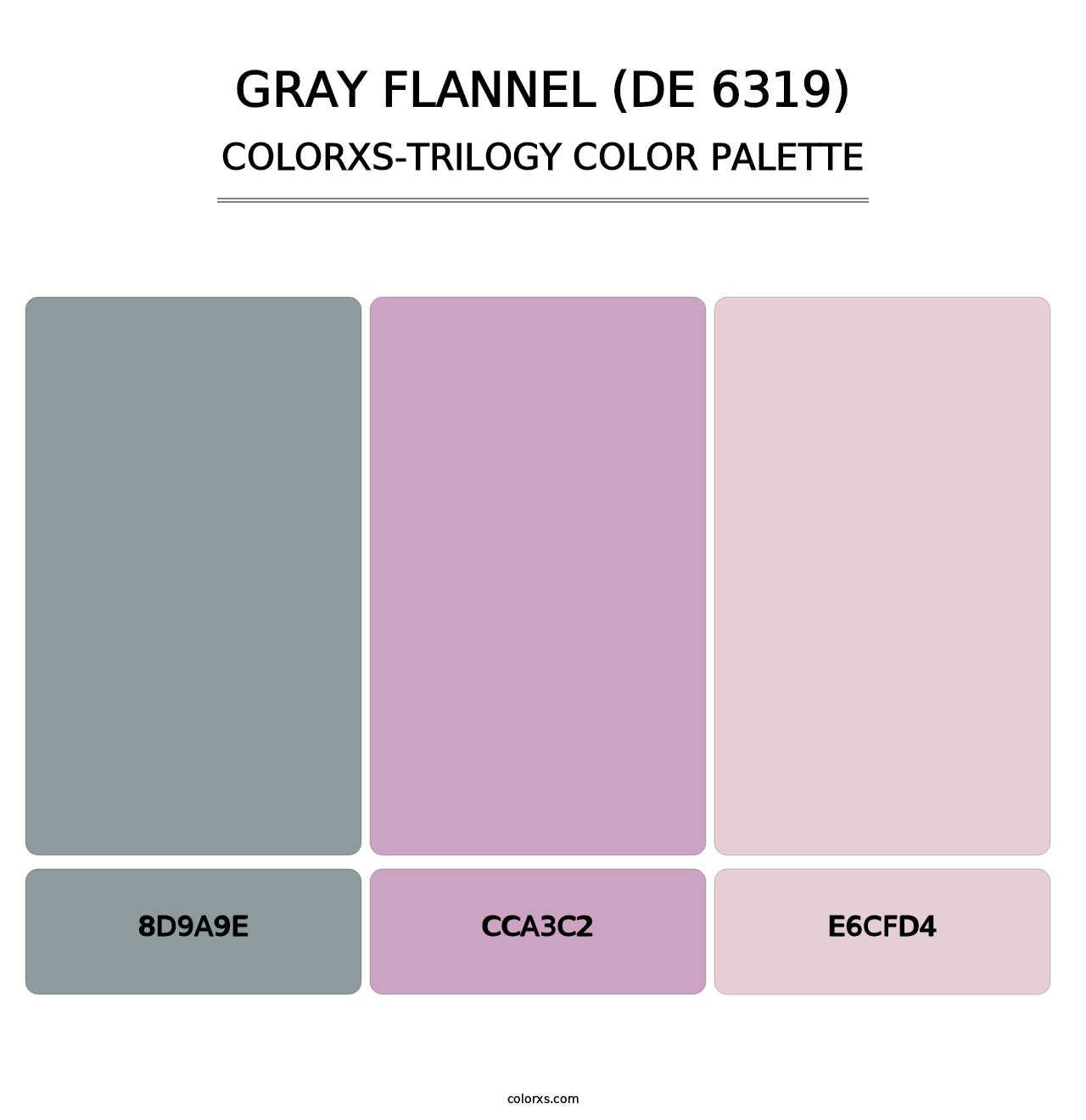 Gray Flannel (DE 6319) - Colorxs Trilogy Palette