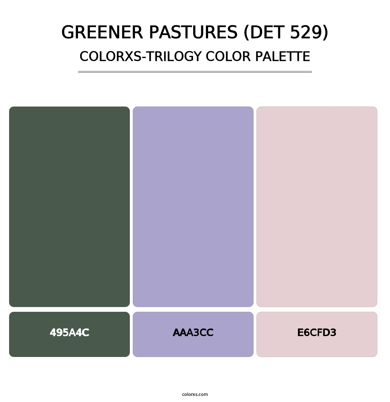 Greener Pastures (DET 529) - Colorxs Trilogy Palette