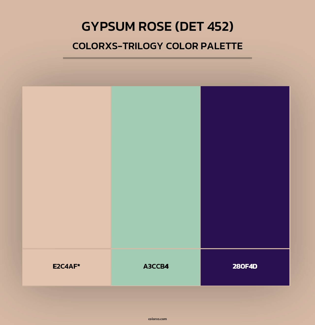 Gypsum Rose (DET 452) - Colorxs Trilogy Palette