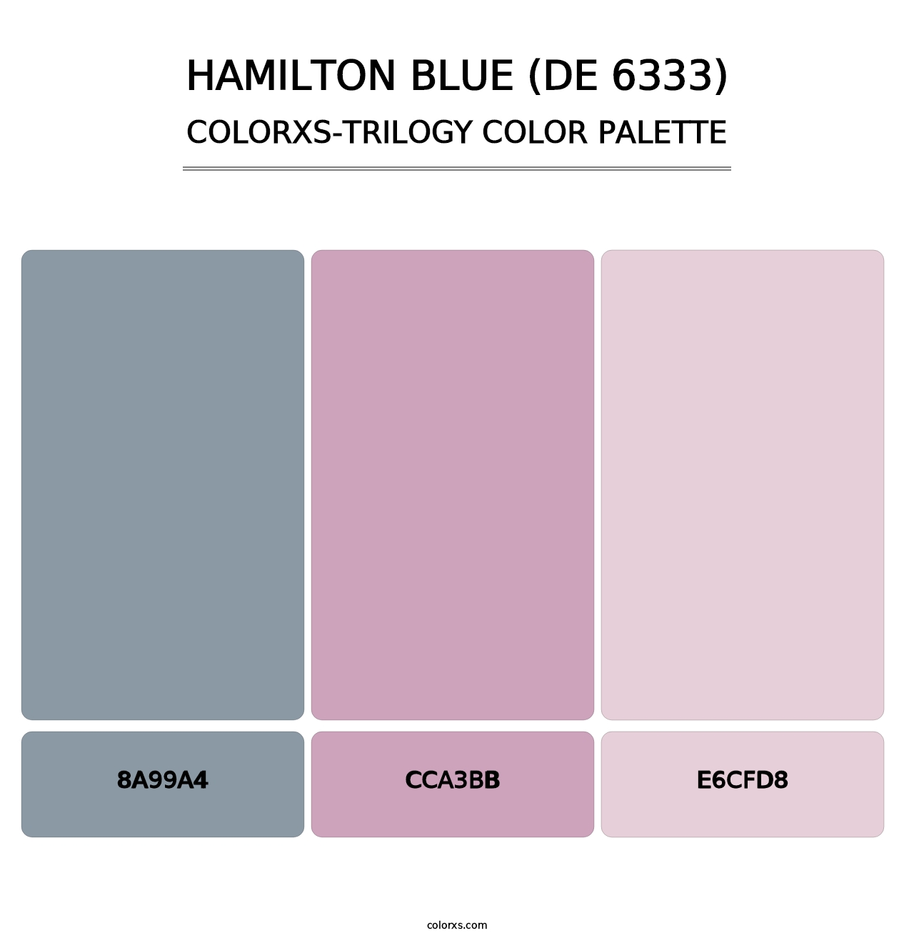 Hamilton Blue (DE 6333) - Colorxs Trilogy Palette