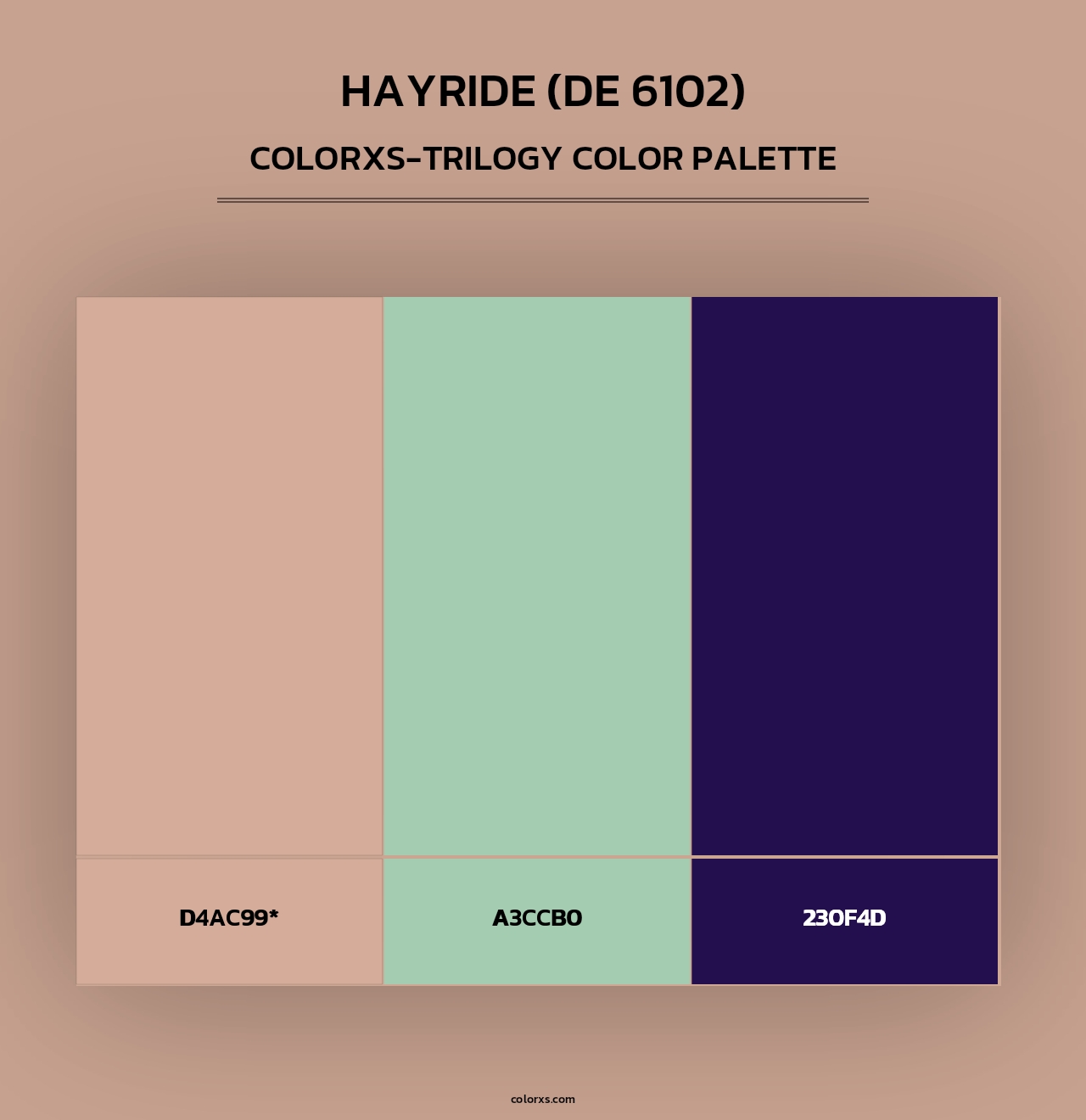 Hayride (DE 6102) - Colorxs Trilogy Palette