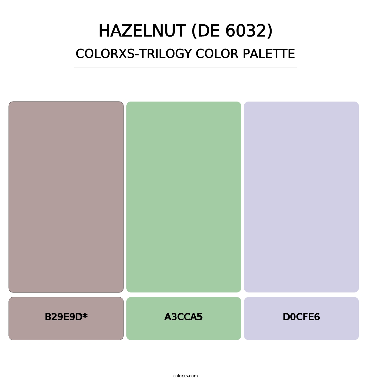 Hazelnut (DE 6032) - Colorxs Trilogy Palette