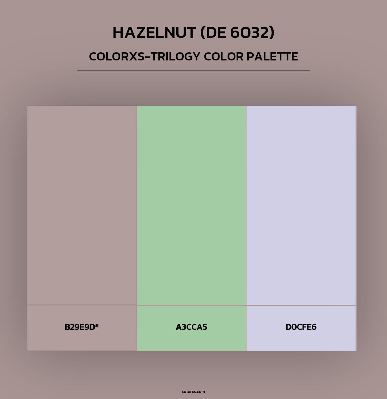 Hazelnut (DE 6032) - Colorxs Trilogy Palette