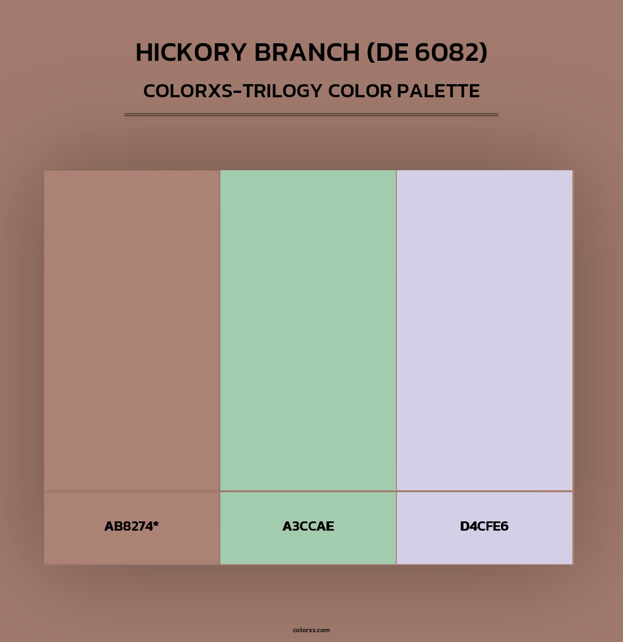 Hickory Branch (DE 6082) - Colorxs Trilogy Palette
