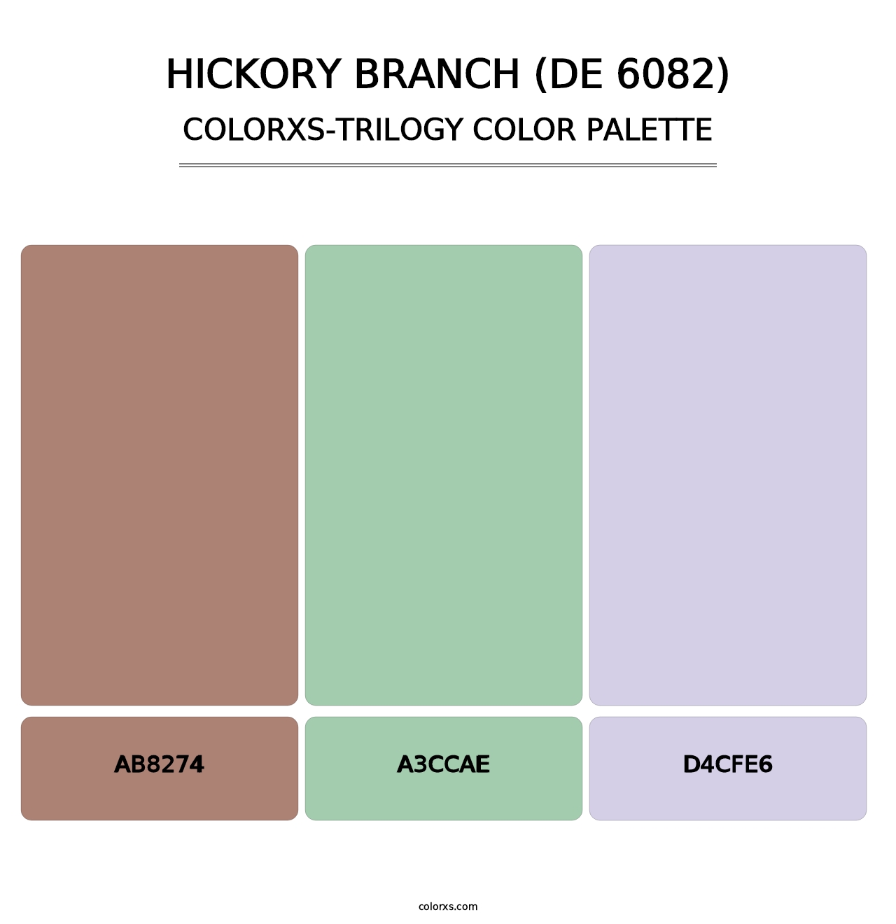Hickory Branch (DE 6082) - Colorxs Trilogy Palette