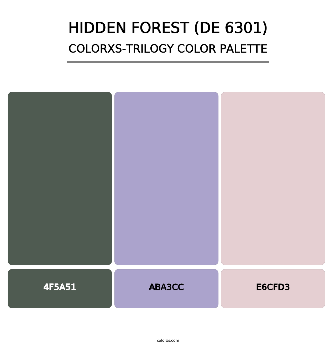 Hidden Forest (DE 6301) - Colorxs Trilogy Palette