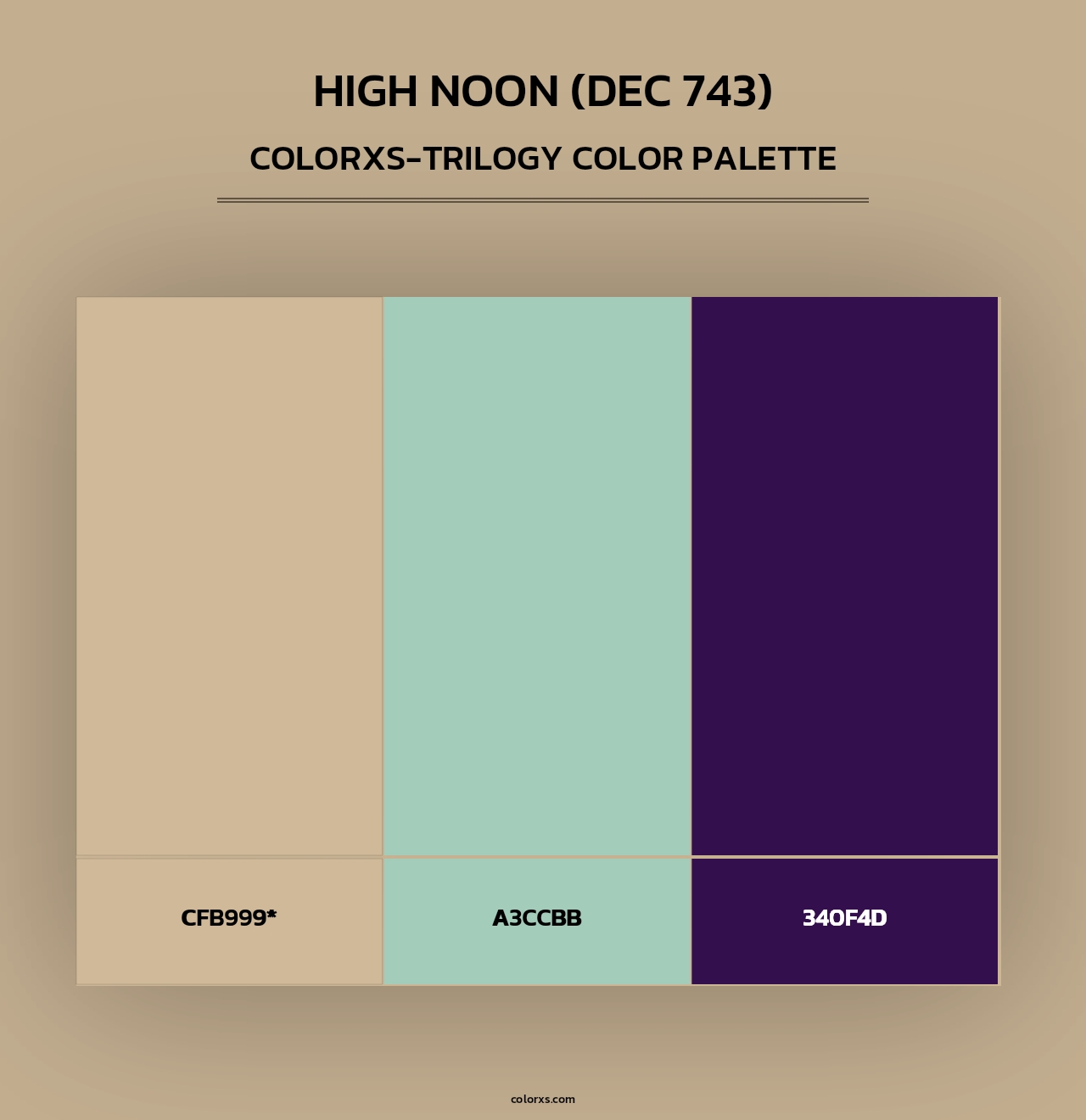 High Noon (DEC 743) - Colorxs Trilogy Palette