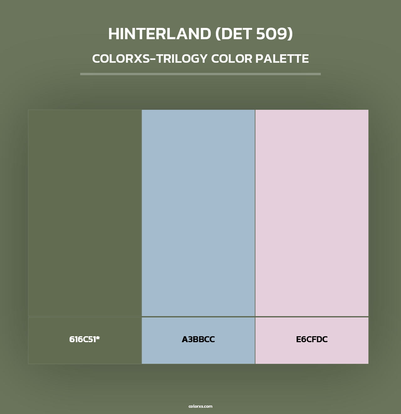 Hinterland (DET 509) - Colorxs Trilogy Palette