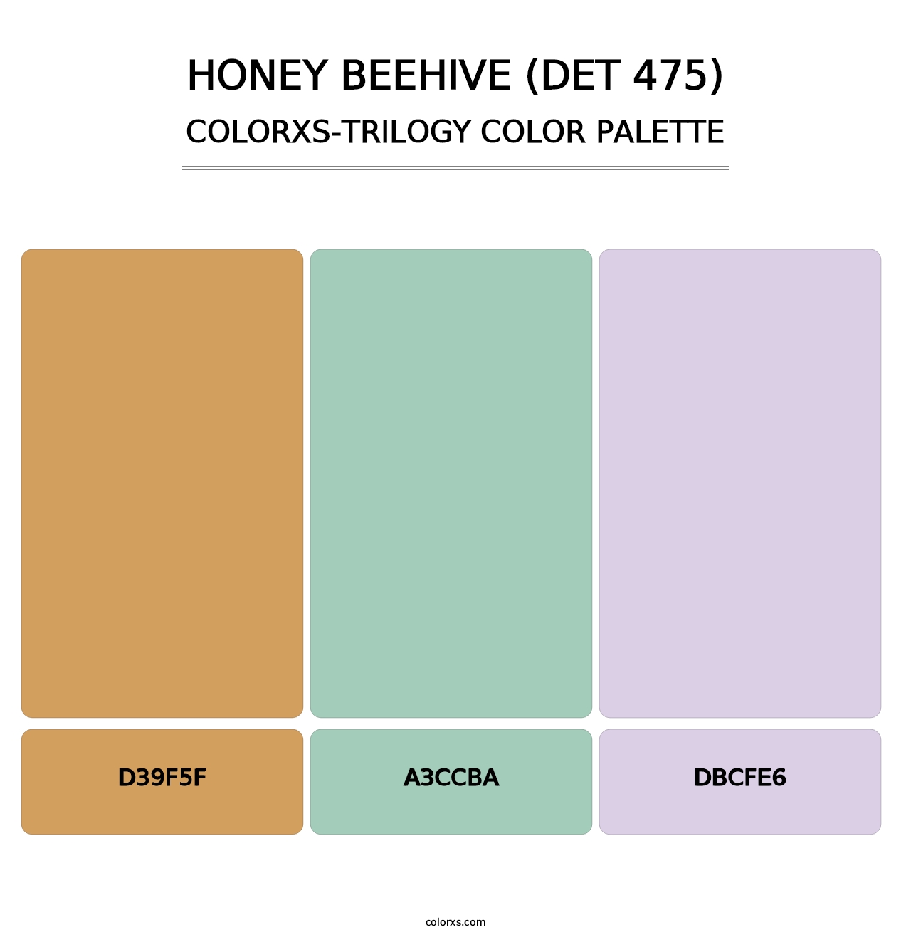 Honey Beehive (DET 475) - Colorxs Trilogy Palette