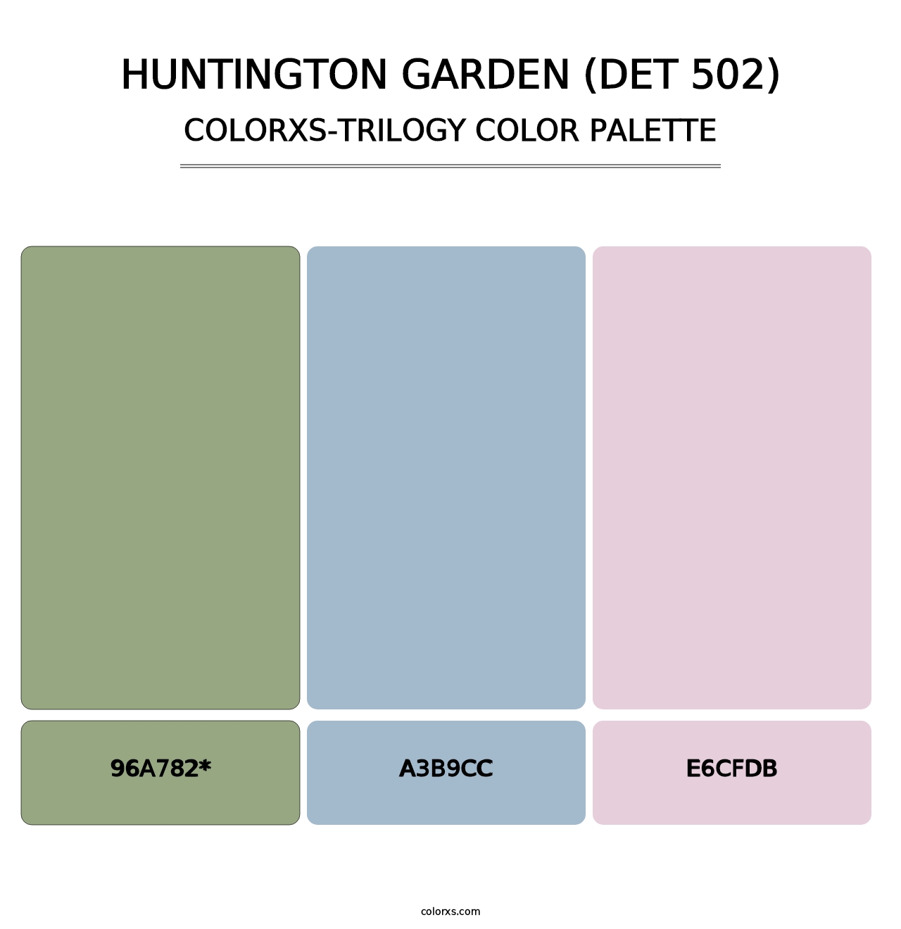 Huntington Garden (DET 502) - Colorxs Trilogy Palette