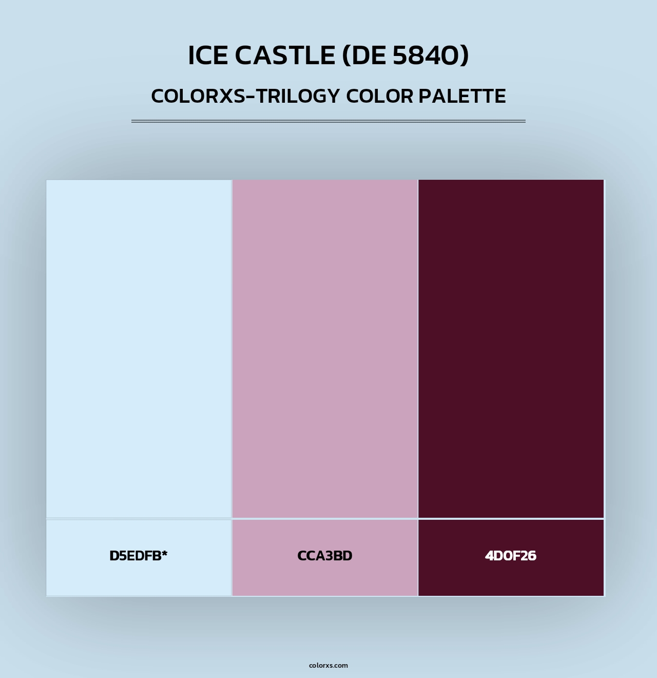 Ice Castle (DE 5840) - Colorxs Trilogy Palette