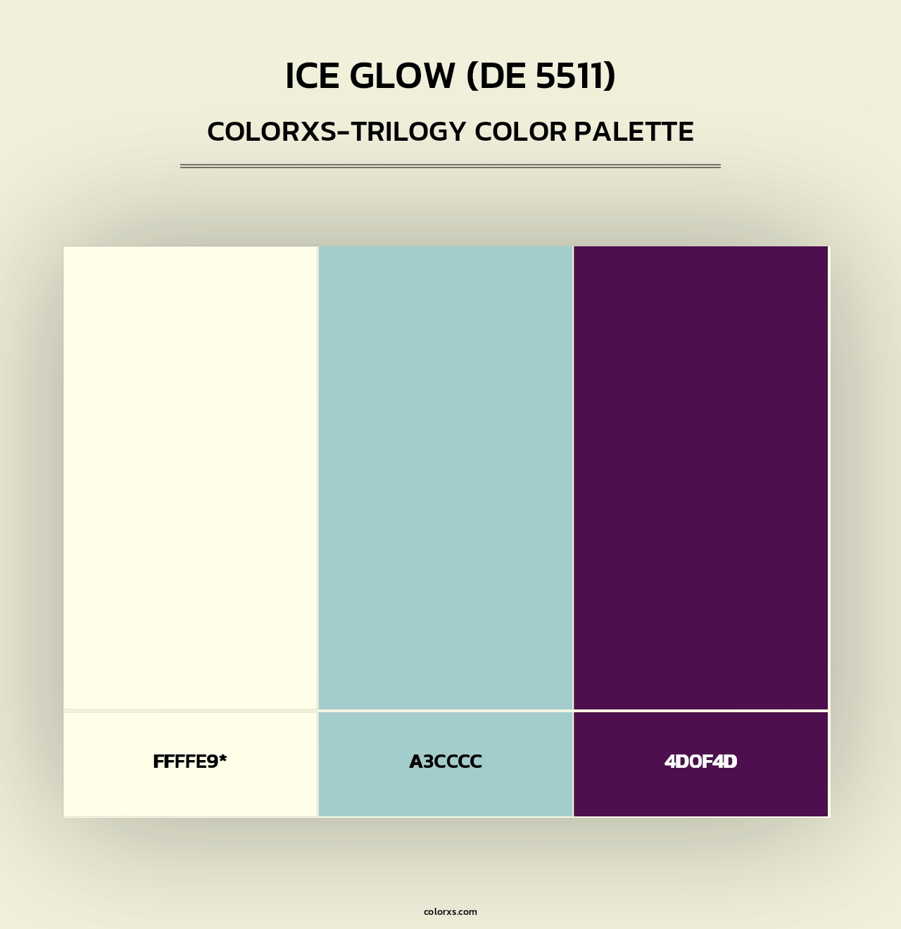 Ice Glow (DE 5511) - Colorxs Trilogy Palette
