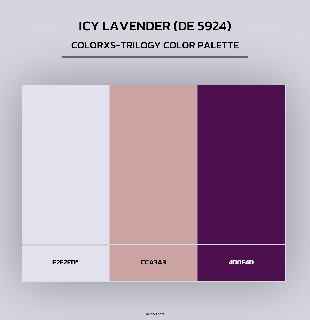 Icy Lavender (DE 5924) - Colorxs Trilogy Palette