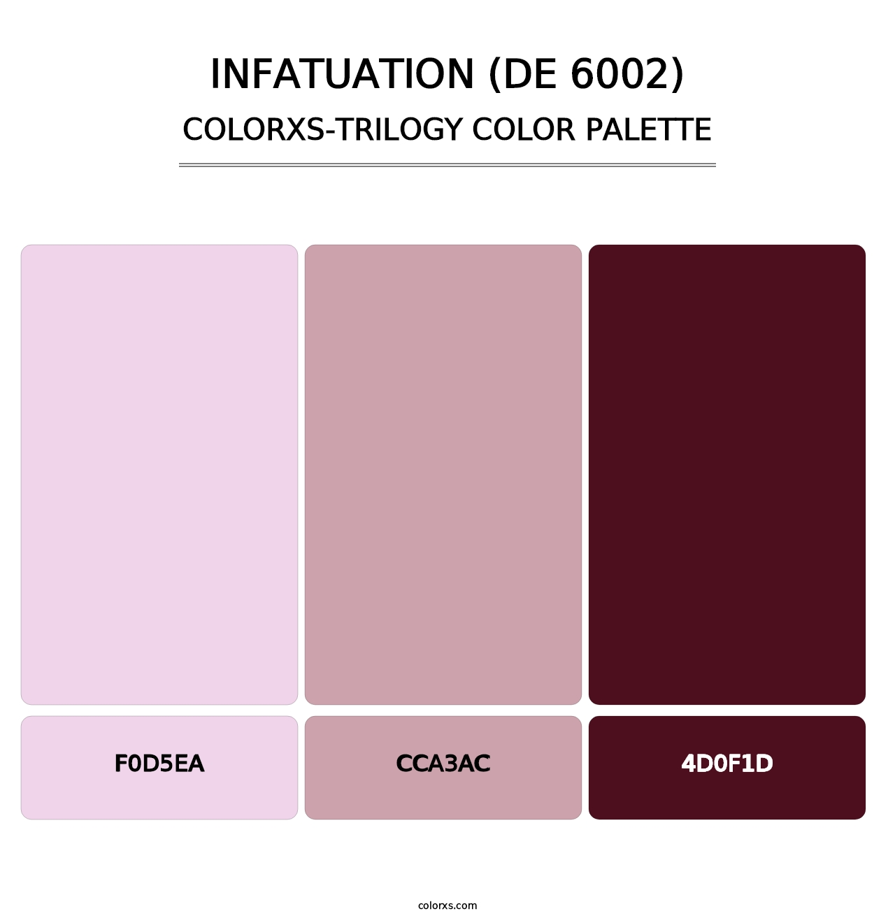 Infatuation (DE 6002) - Colorxs Trilogy Palette