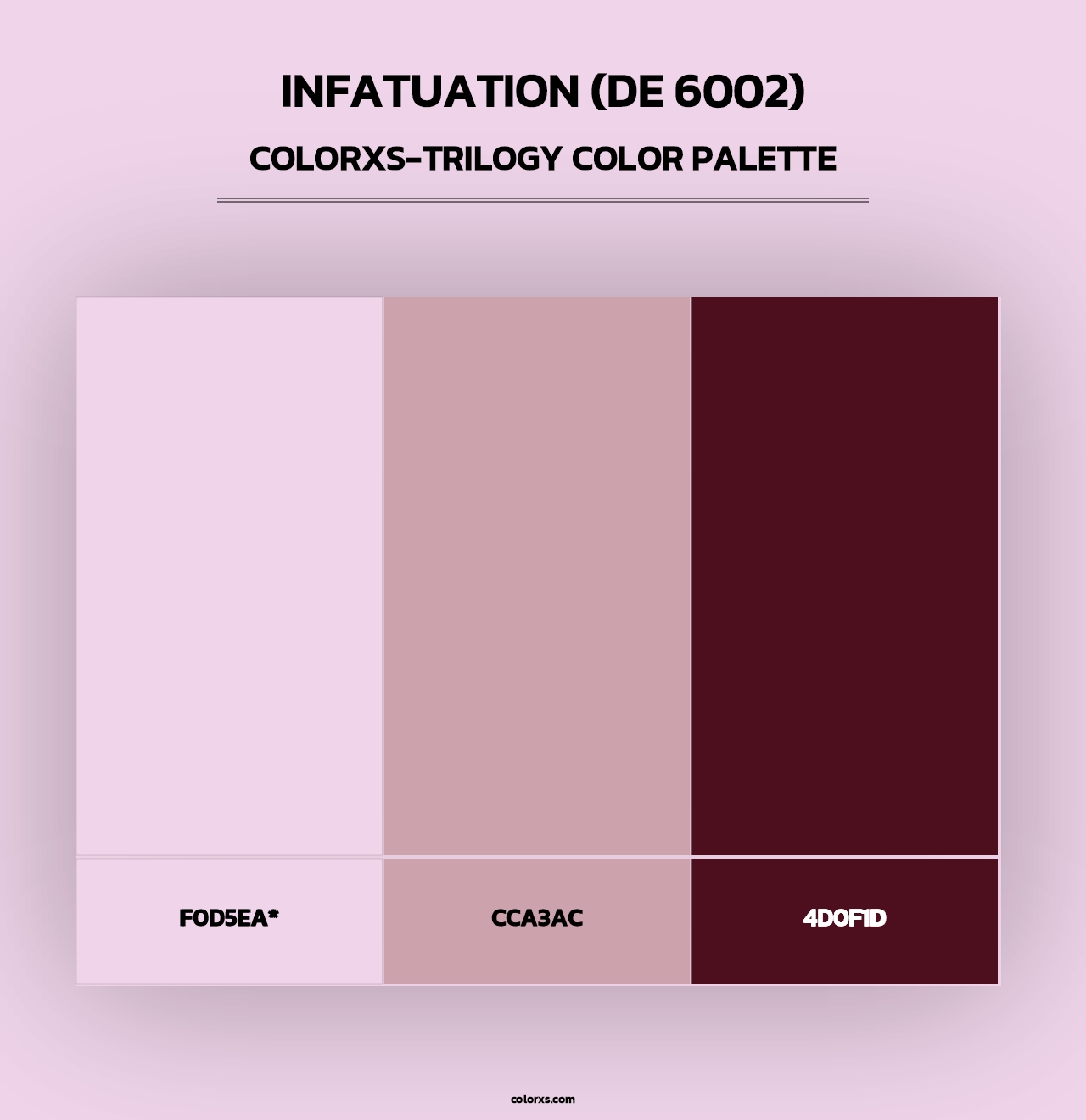 Infatuation (DE 6002) - Colorxs Trilogy Palette