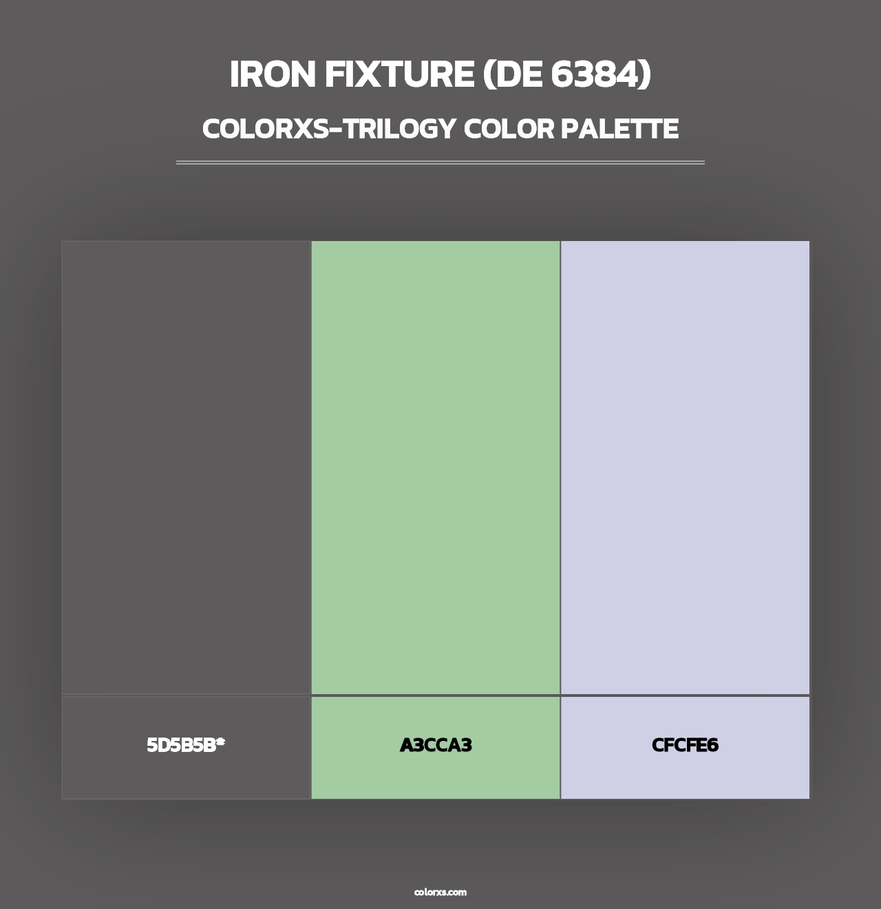 Iron Fixture (DE 6384) - Colorxs Trilogy Palette