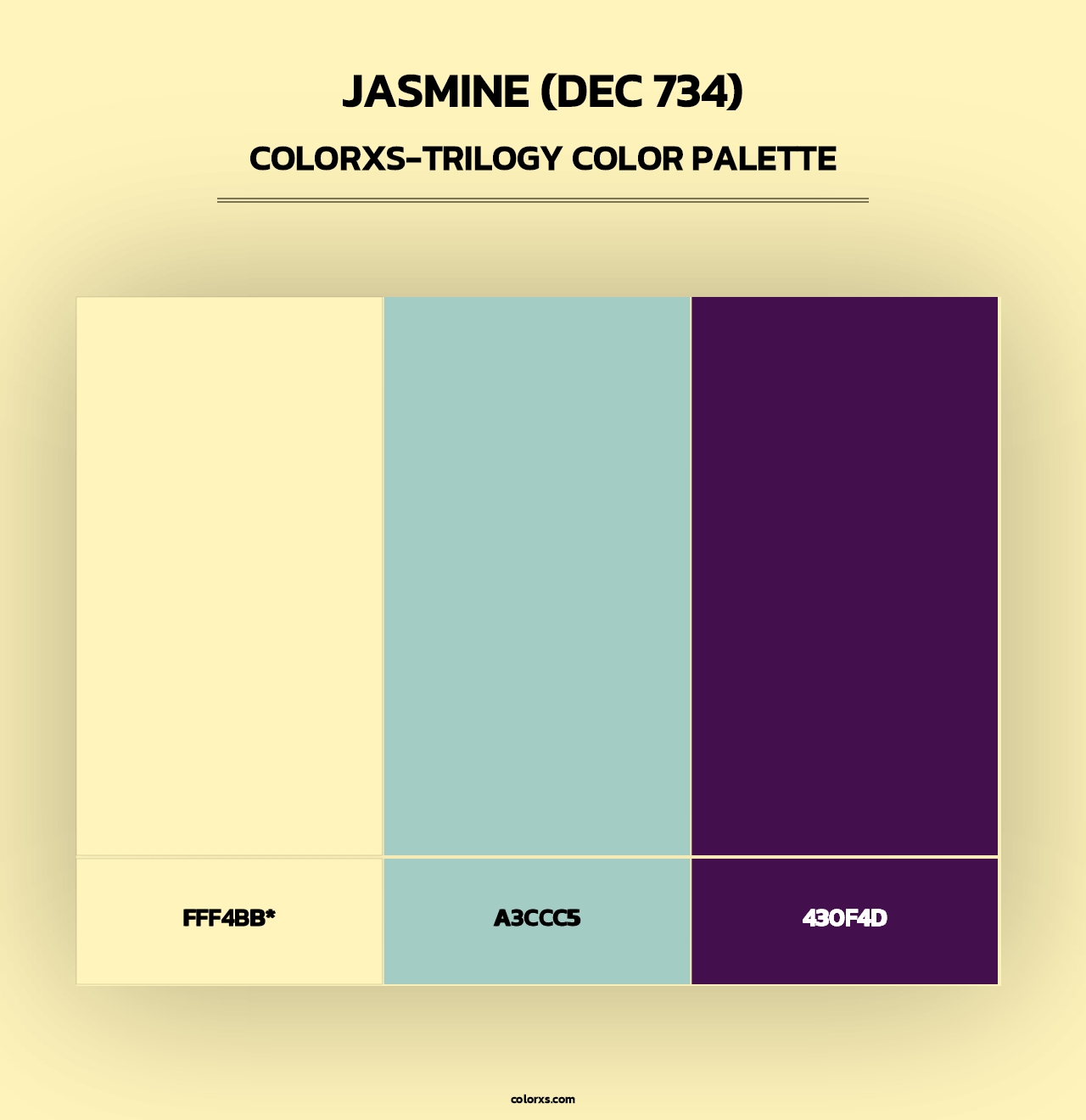 Jasmine (DEC 734) - Colorxs Trilogy Palette