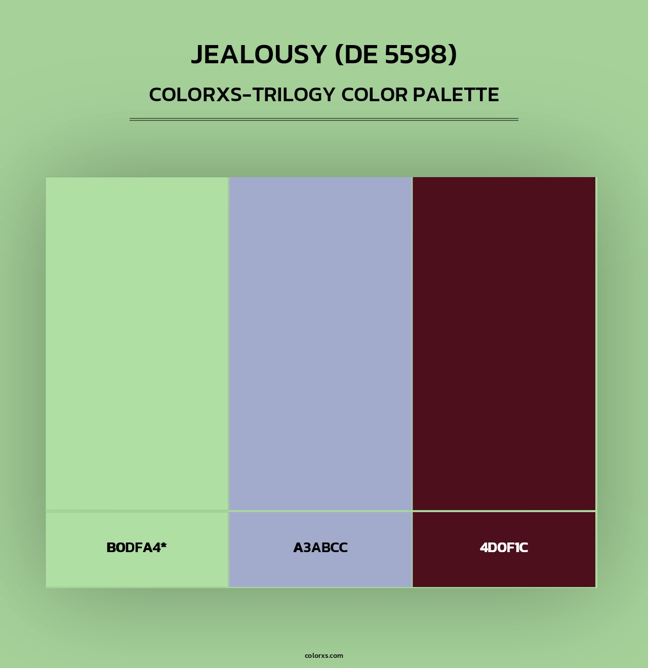 Jealousy (DE 5598) - Colorxs Trilogy Palette