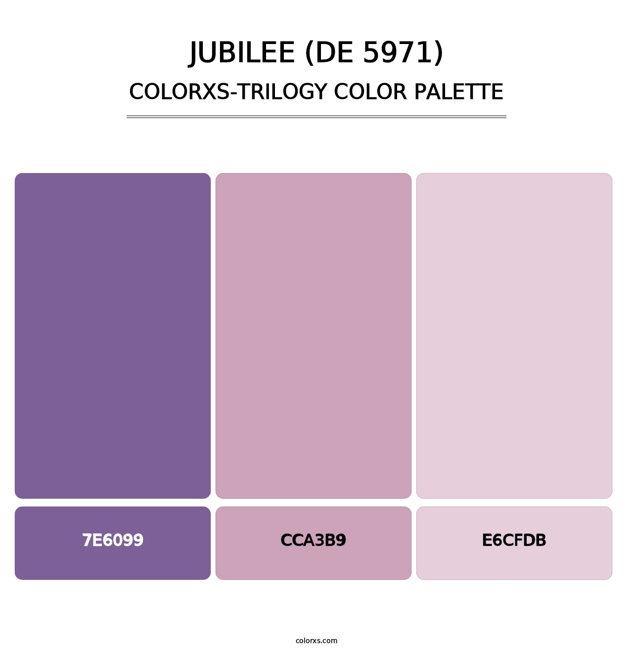 Jubilee (DE 5971) - Colorxs Trilogy Palette