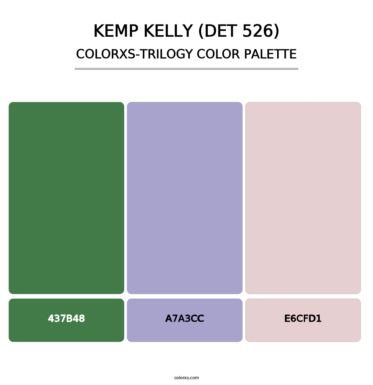 Kemp Kelly (DET 526) - Colorxs Trilogy Palette