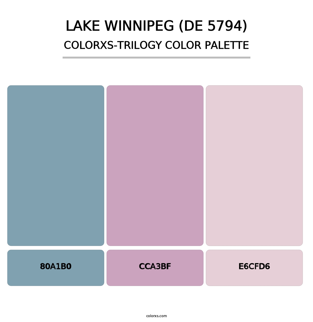 Lake Winnipeg (DE 5794) - Colorxs Trilogy Palette