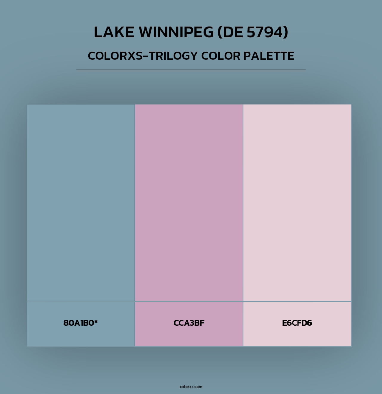 Lake Winnipeg (DE 5794) - Colorxs Trilogy Palette