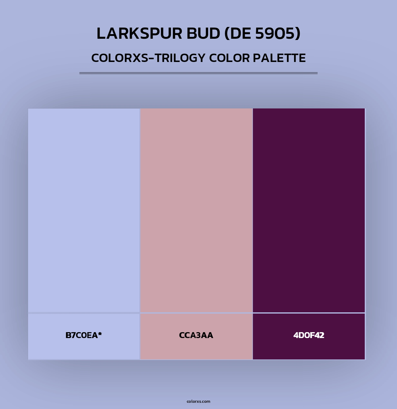 Larkspur Bud (DE 5905) - Colorxs Trilogy Palette