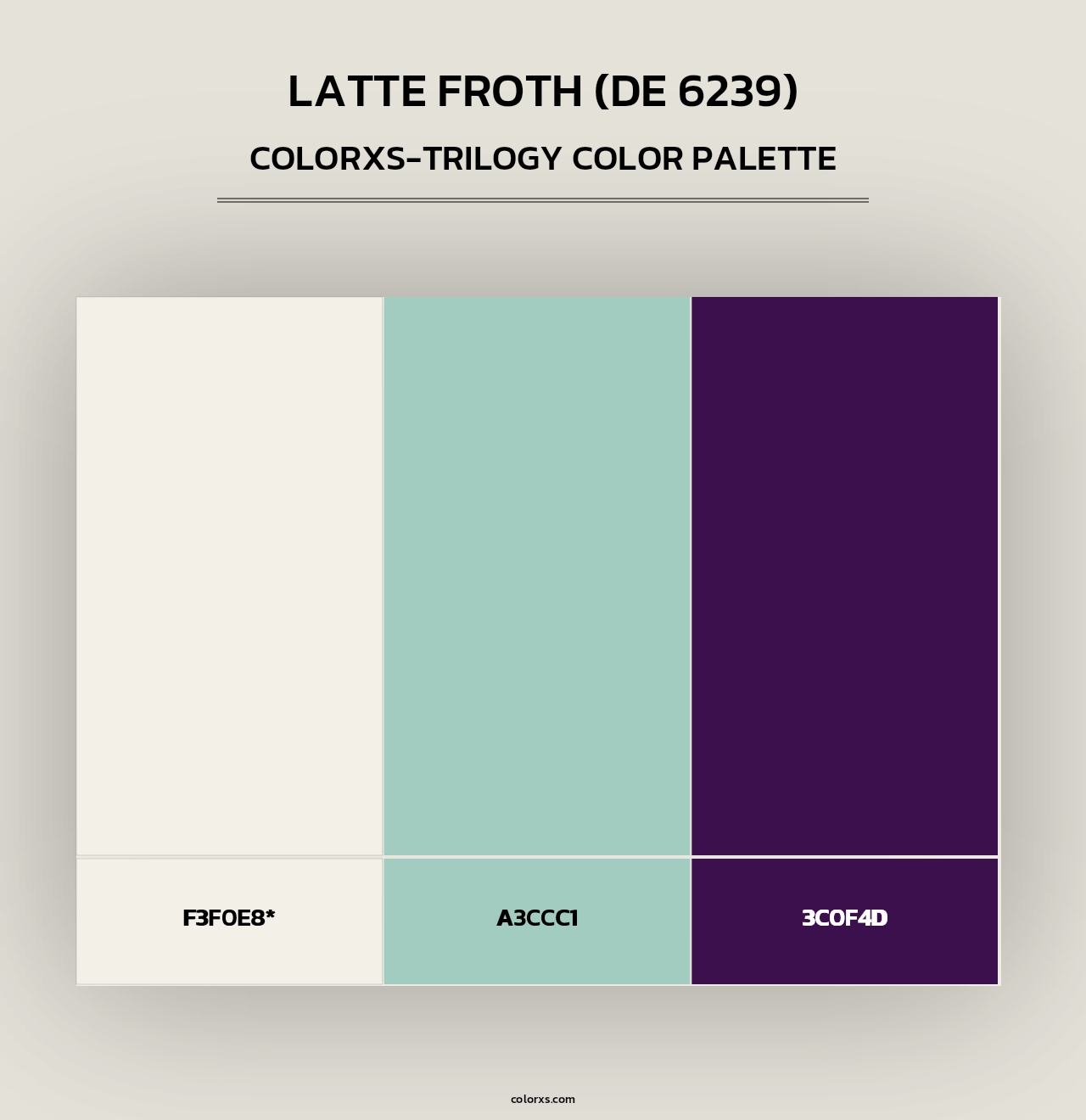 Latte Froth (DE 6239) - Colorxs Trilogy Palette