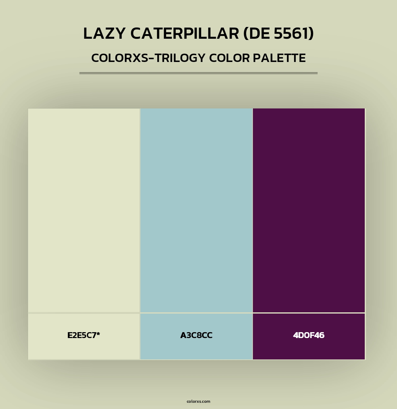 Lazy Caterpillar (DE 5561) - Colorxs Trilogy Palette