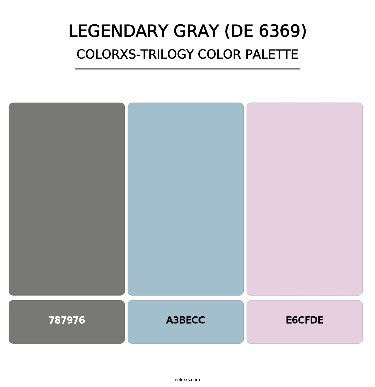 Legendary Gray (DE 6369) - Colorxs Trilogy Palette