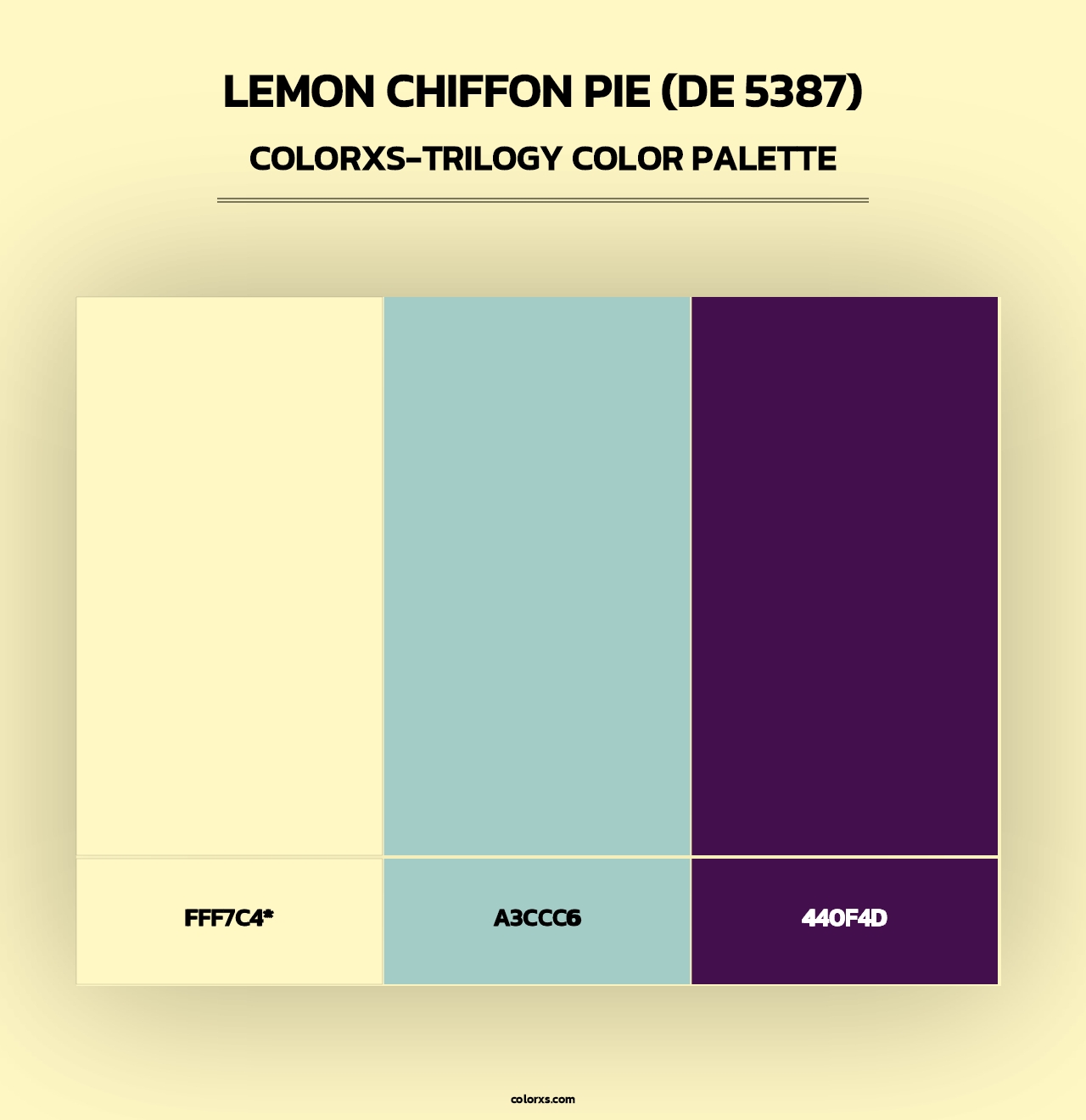 Lemon Chiffon Pie (DE 5387) - Colorxs Trilogy Palette