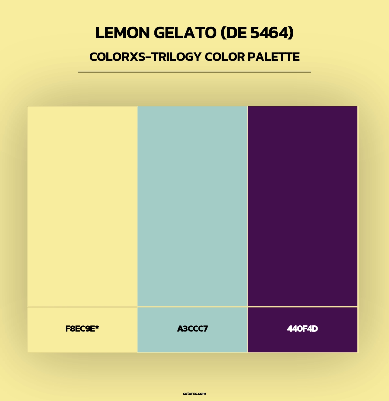 Lemon Gelato (DE 5464) - Colorxs Trilogy Palette