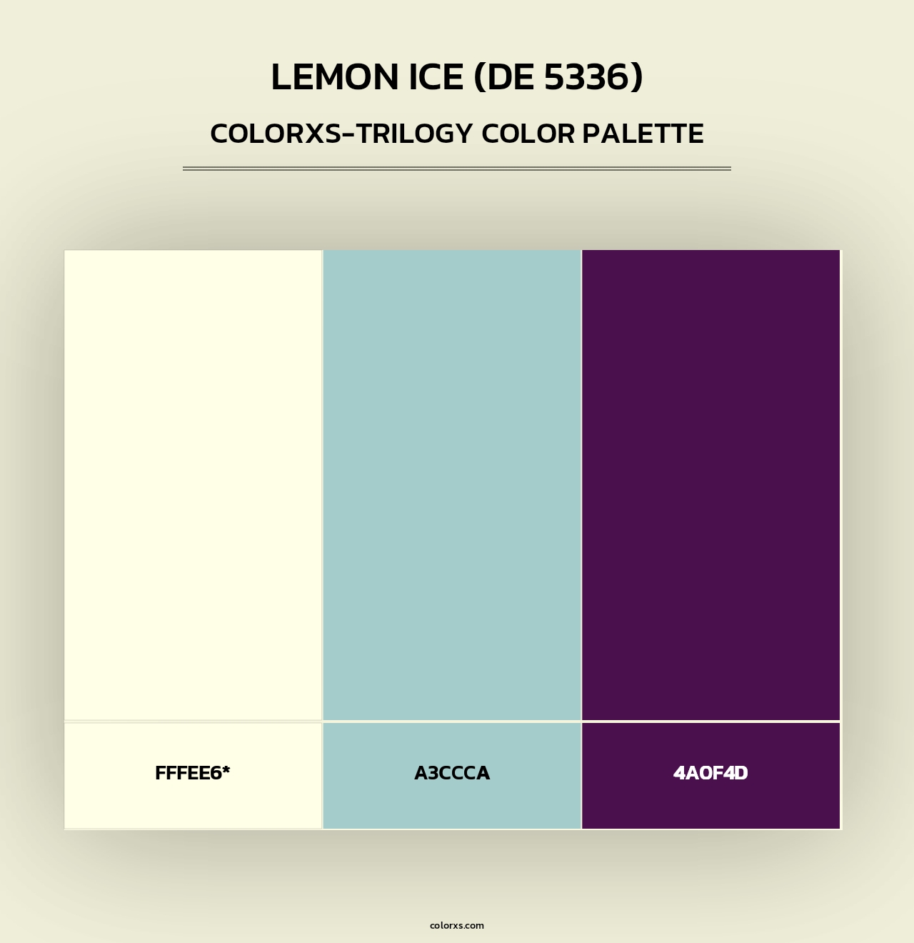 Lemon Ice (DE 5336) - Colorxs Trilogy Palette
