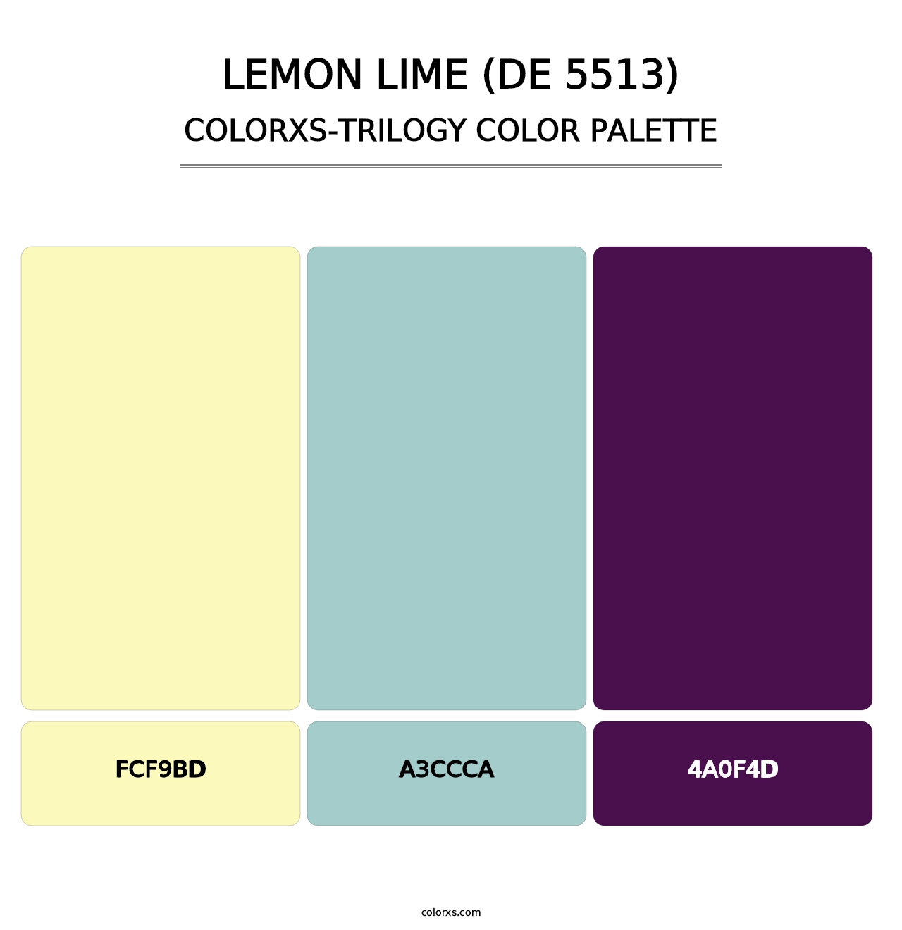 Lemon Lime (DE 5513) - Colorxs Trilogy Palette