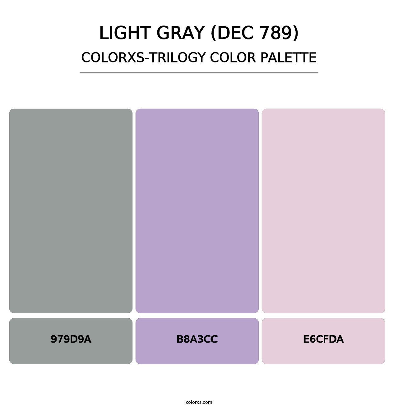 Light Gray (DEC 789) - Colorxs Trilogy Palette