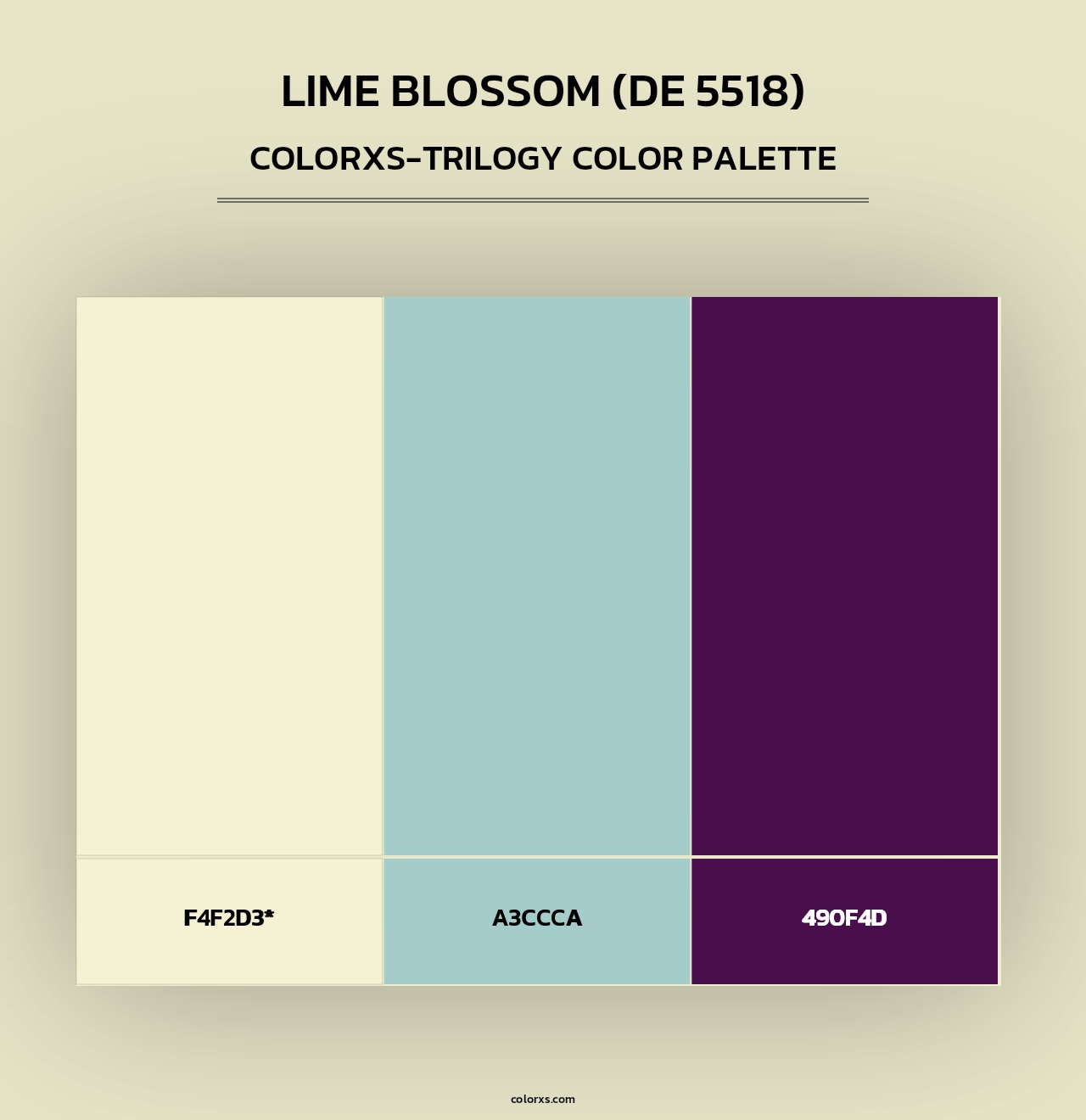 Lime Blossom (DE 5518) - Colorxs Trilogy Palette