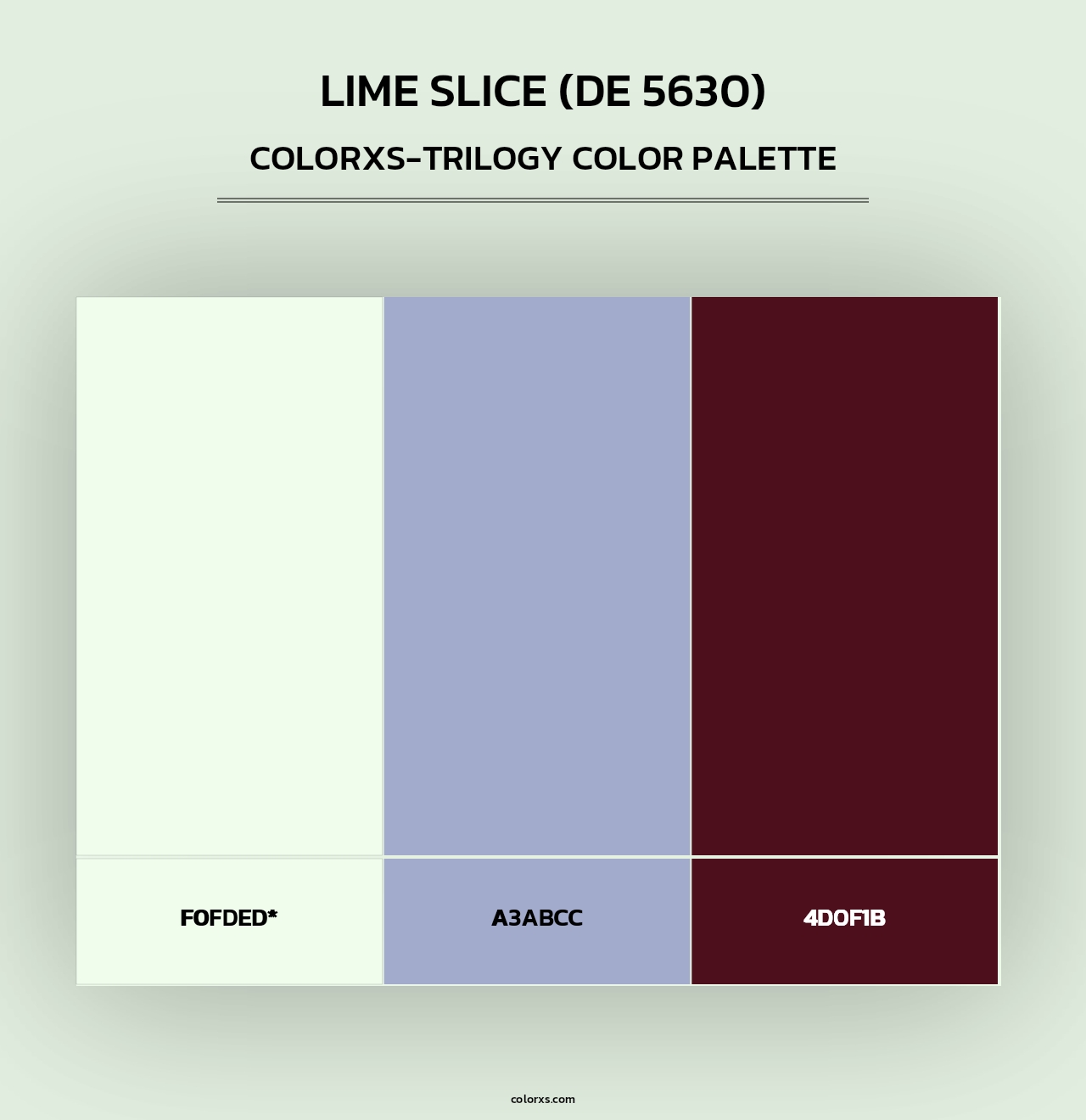 Lime Slice (DE 5630) - Colorxs Trilogy Palette