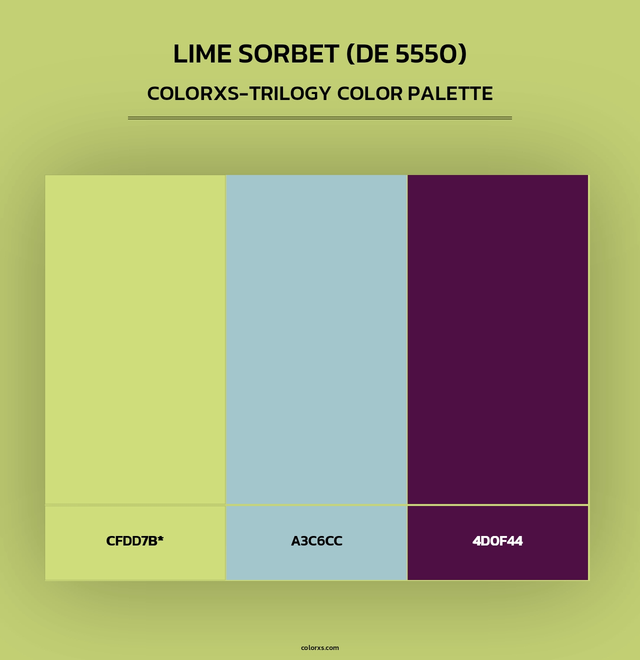 Lime Sorbet (DE 5550) - Colorxs Trilogy Palette