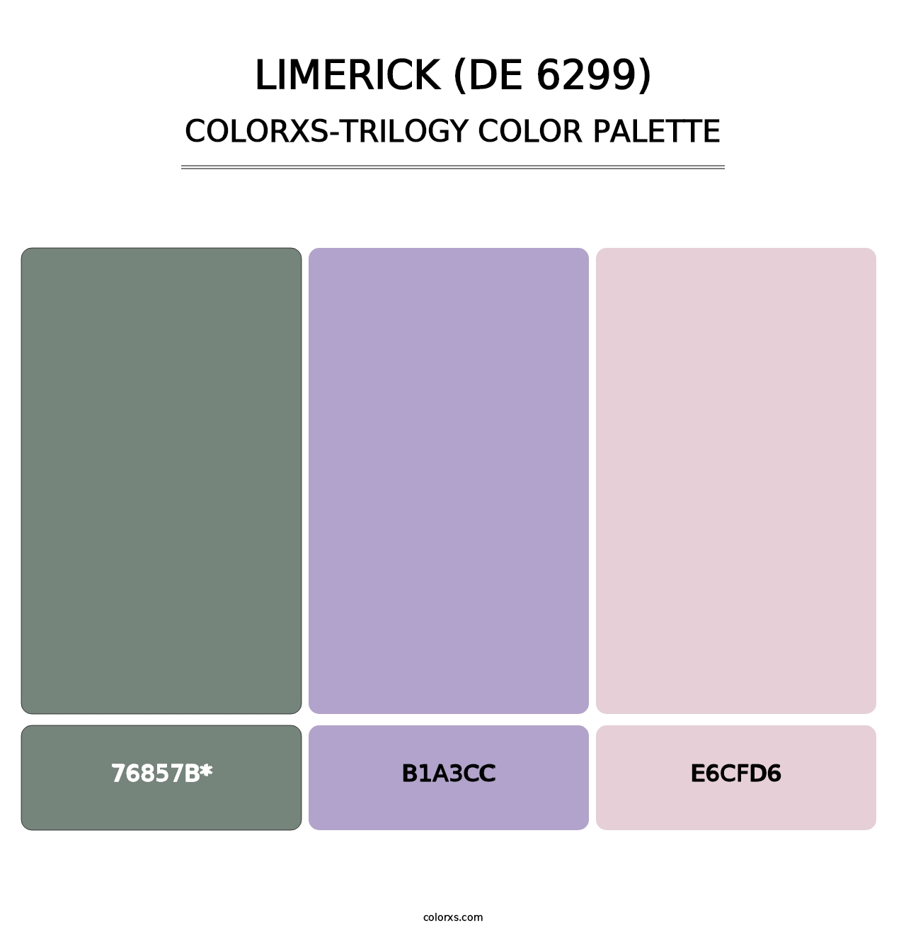 Limerick (DE 6299) - Colorxs Trilogy Palette