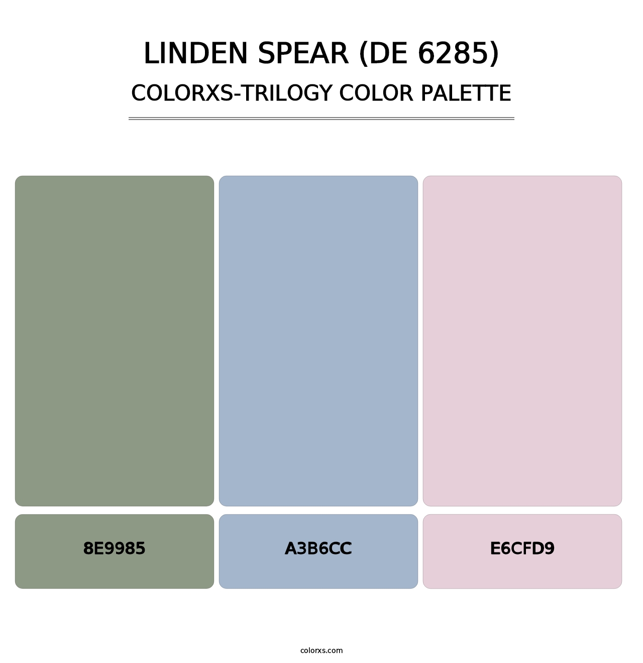 Linden Spear (DE 6285) - Colorxs Trilogy Palette