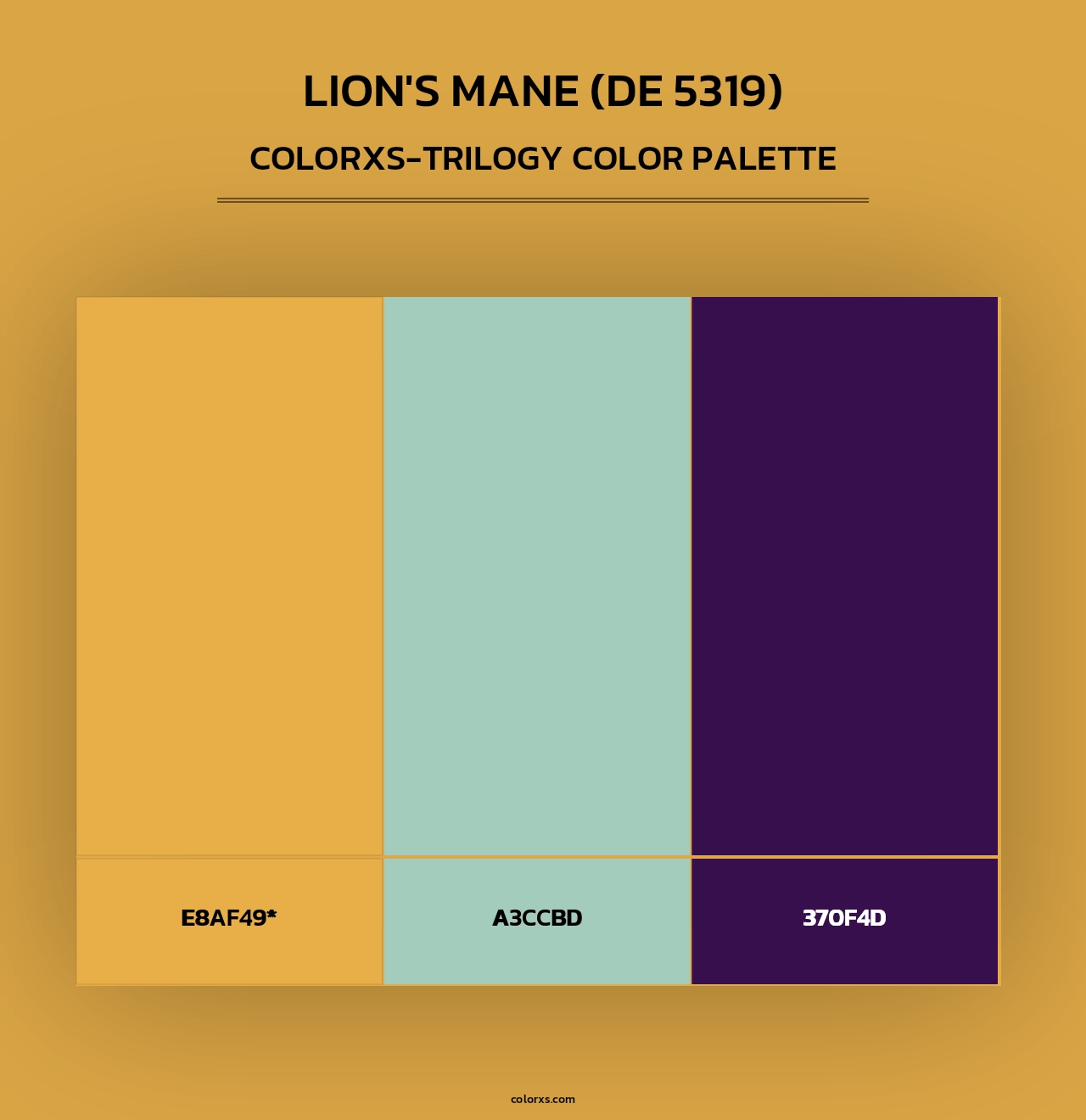 Lion's Mane (DE 5319) - Colorxs Trilogy Palette