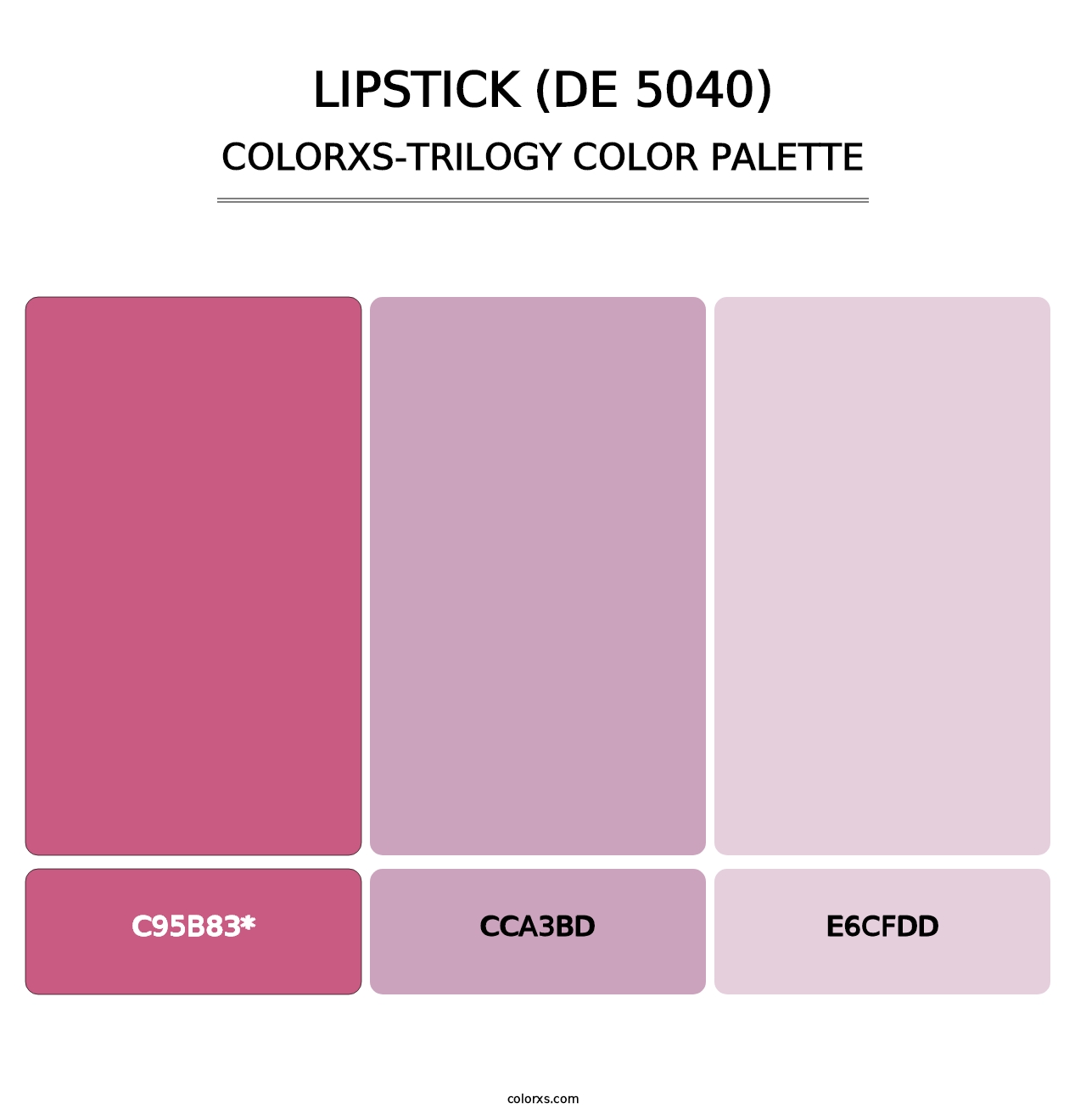 Lipstick (DE 5040) - Colorxs Trilogy Palette