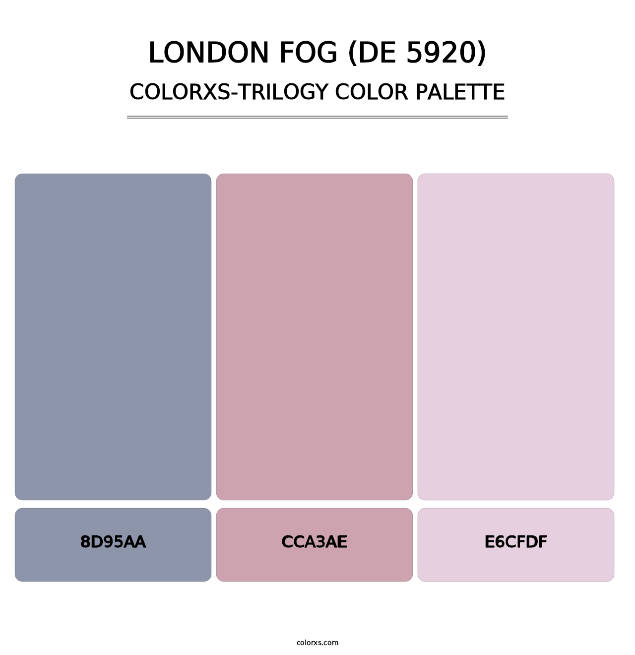 London Fog (DE 5920) - Colorxs Trilogy Palette
